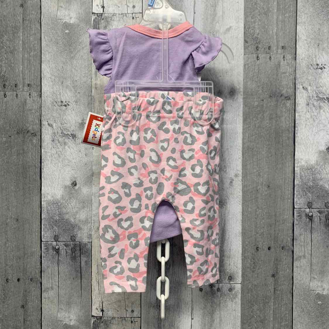 Size 3-6 Months Purple/Pink Kidgets Shirt/Leggings