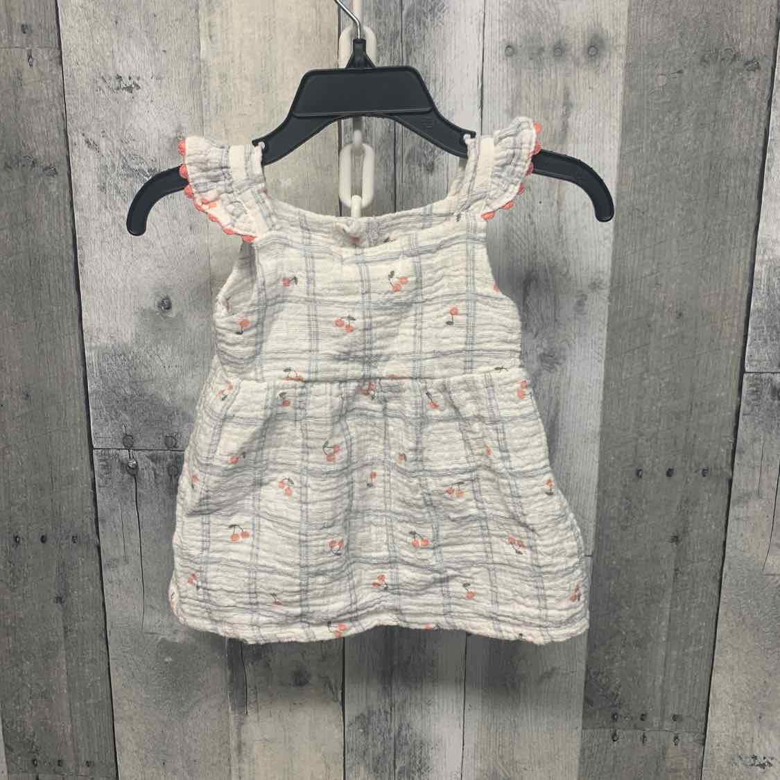 Size 3-6 Months White/Blue B Brand Dress