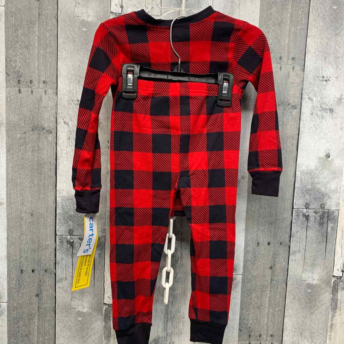Size 2T Red/Black Carter's 2pc PJs