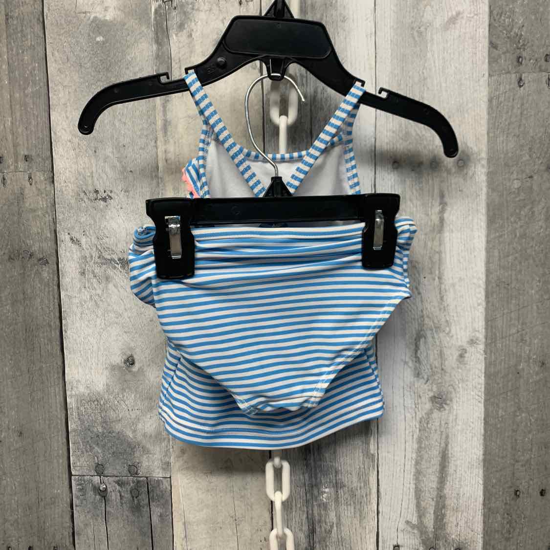 Size 18 Months Blue Striped Carter's Swim Suit - 1pc