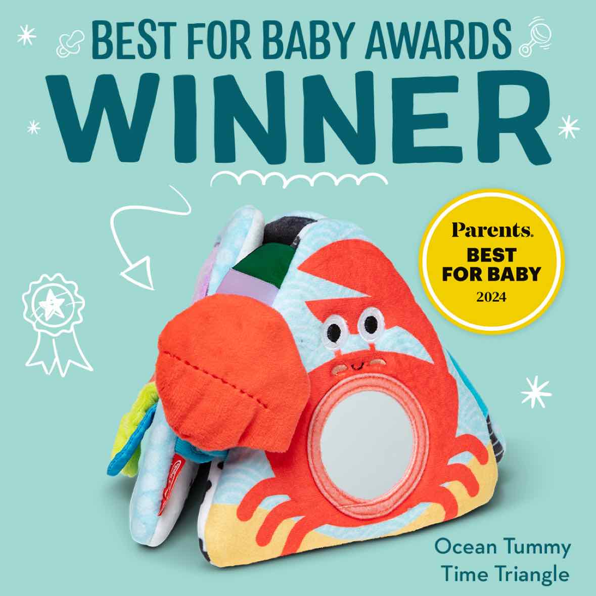 Melissa & Doug Ocean Tummy Time Triangle