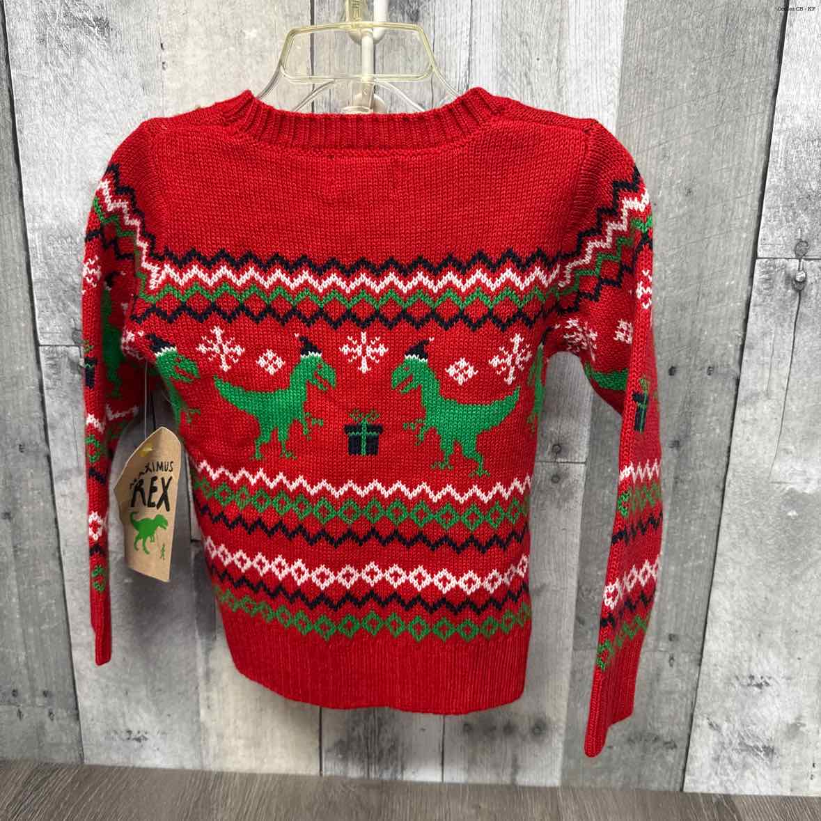 Size 2T Red Print Mid Brand Sweater