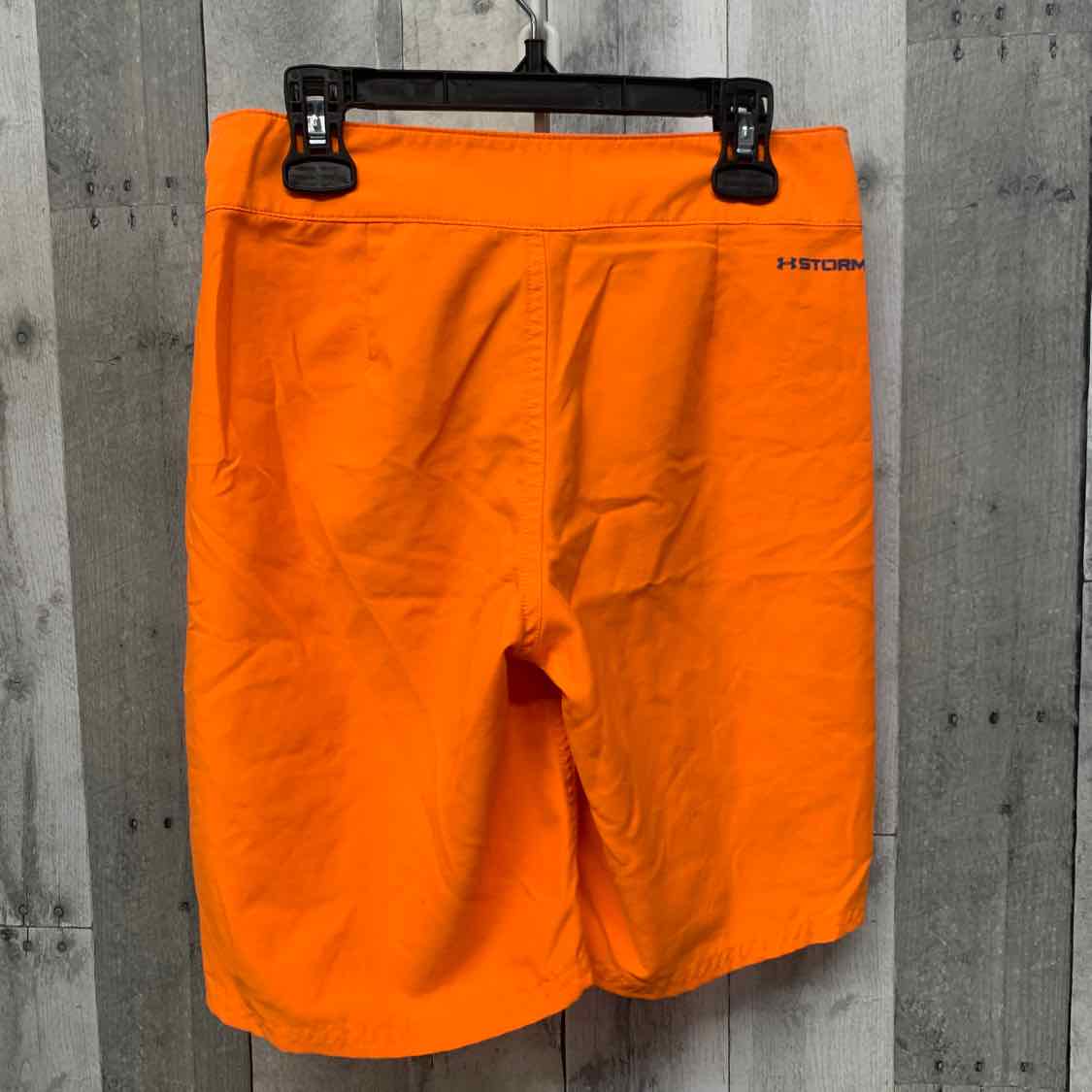 Size 25 Orange/Gray Sport Brand Swim Trunks