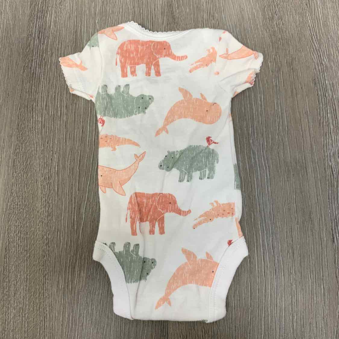 Size Preemie White Print Child of Mine Bodysuit