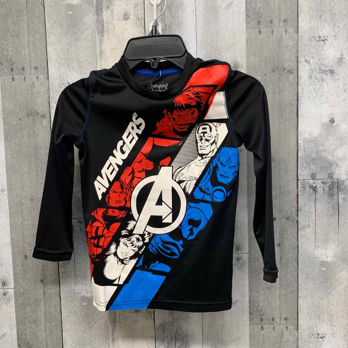 Size 5 Black Print Jumping Beans Long Sleeve Shirt
