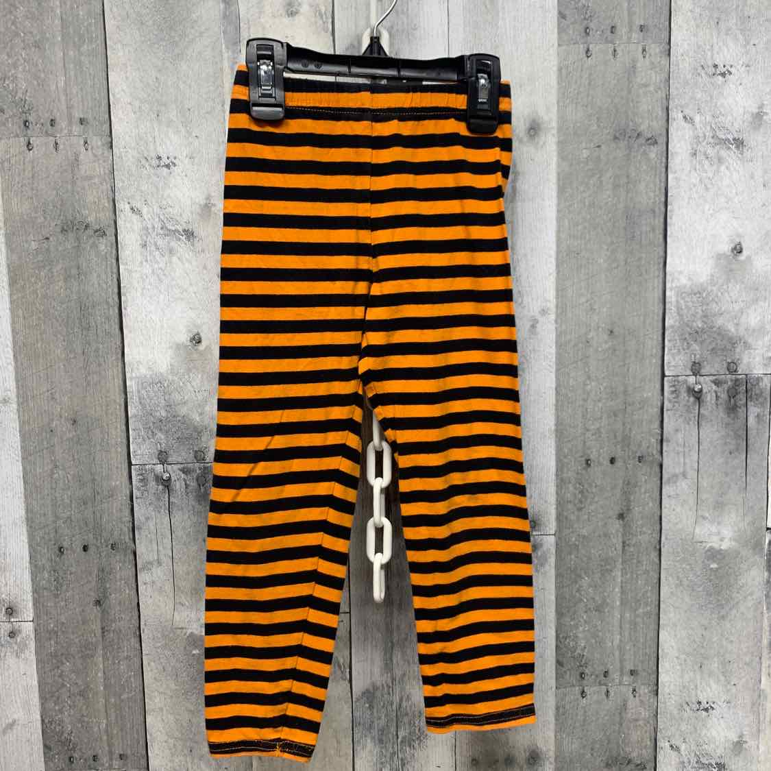 Size 4T Orange/Black B Brand Leggings
