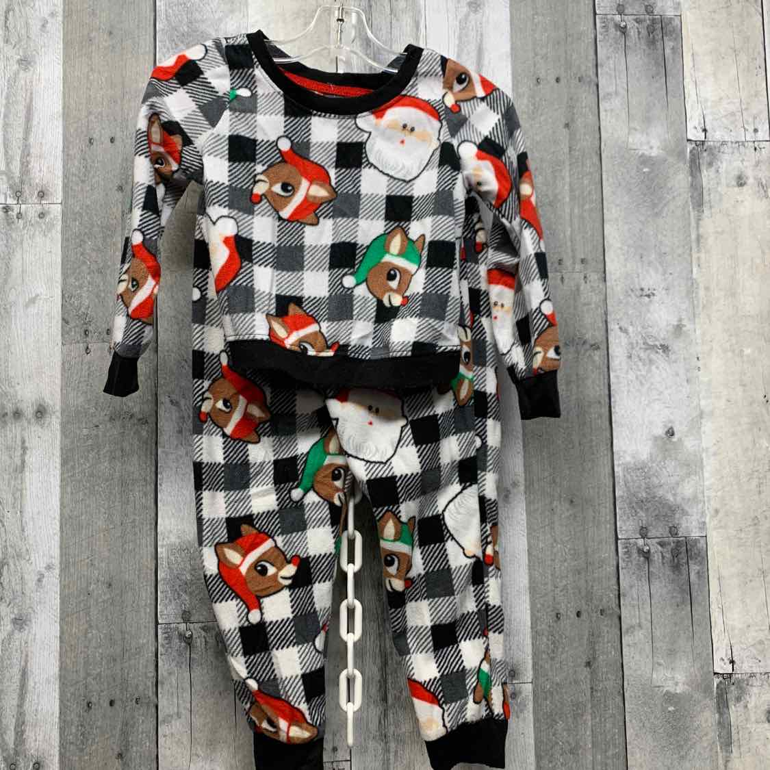 Size 4/5 Black Plaid B Brand 2pc PJs