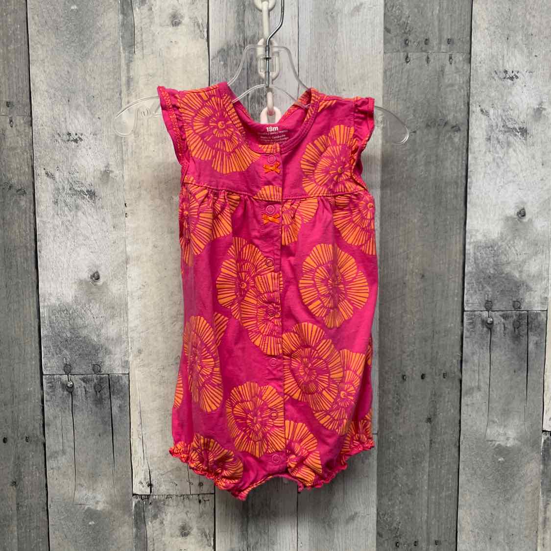 Size 18 Months Pink/Orange Carter's Romper