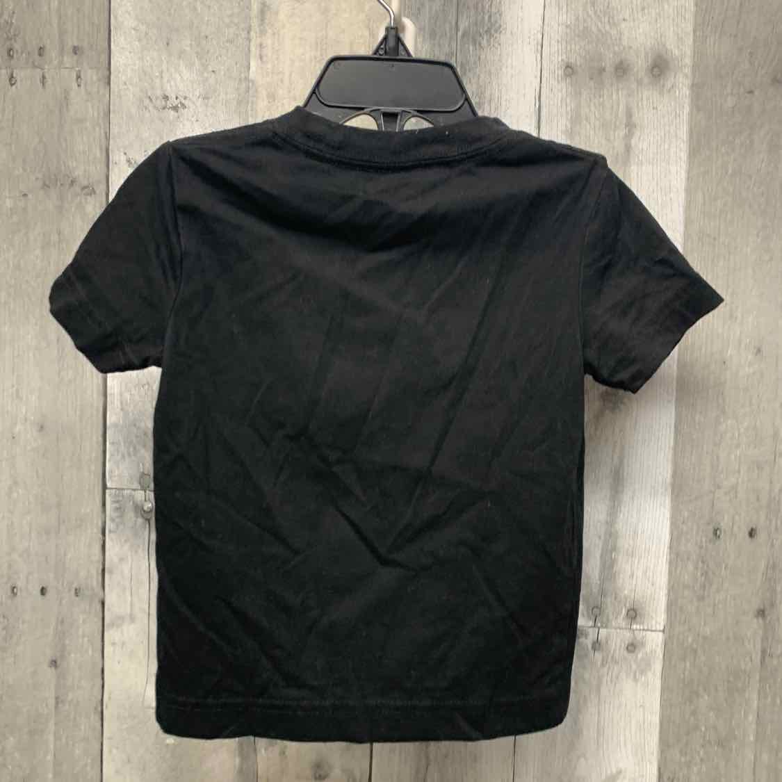 Size 2T Black Sport Brand T Shirt - OodlesCB