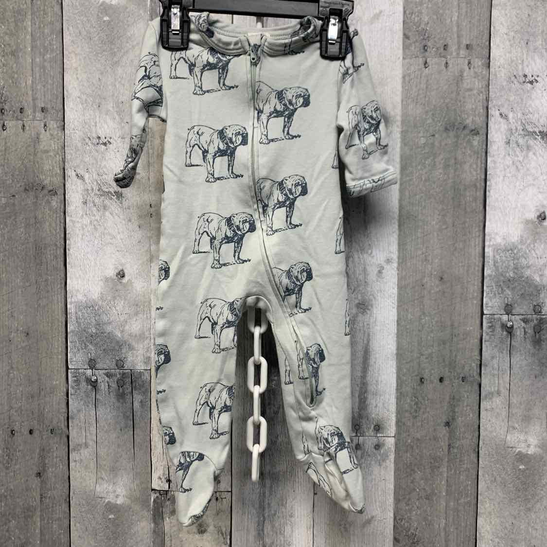 Size 0-3 Months Blue Print Kate Quinn Footy PJs