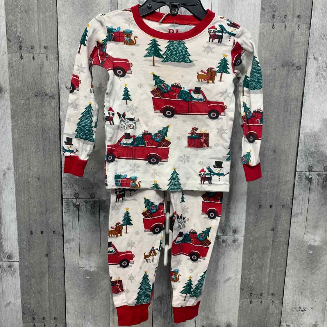 Size 2T White/Red Children's Place 2pc PJs