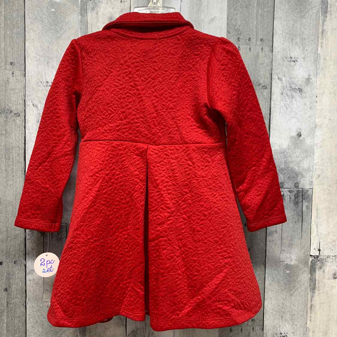 Size 3T Red Plaid Nannette 2pc Dress
