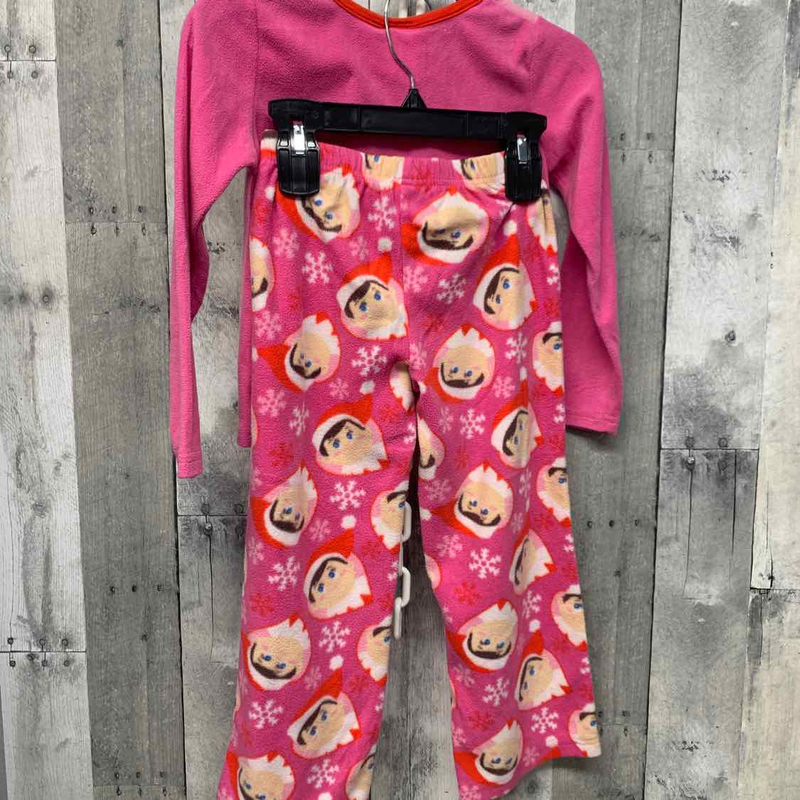 Size Small Pink Print Holiday Brands 2pc PJs