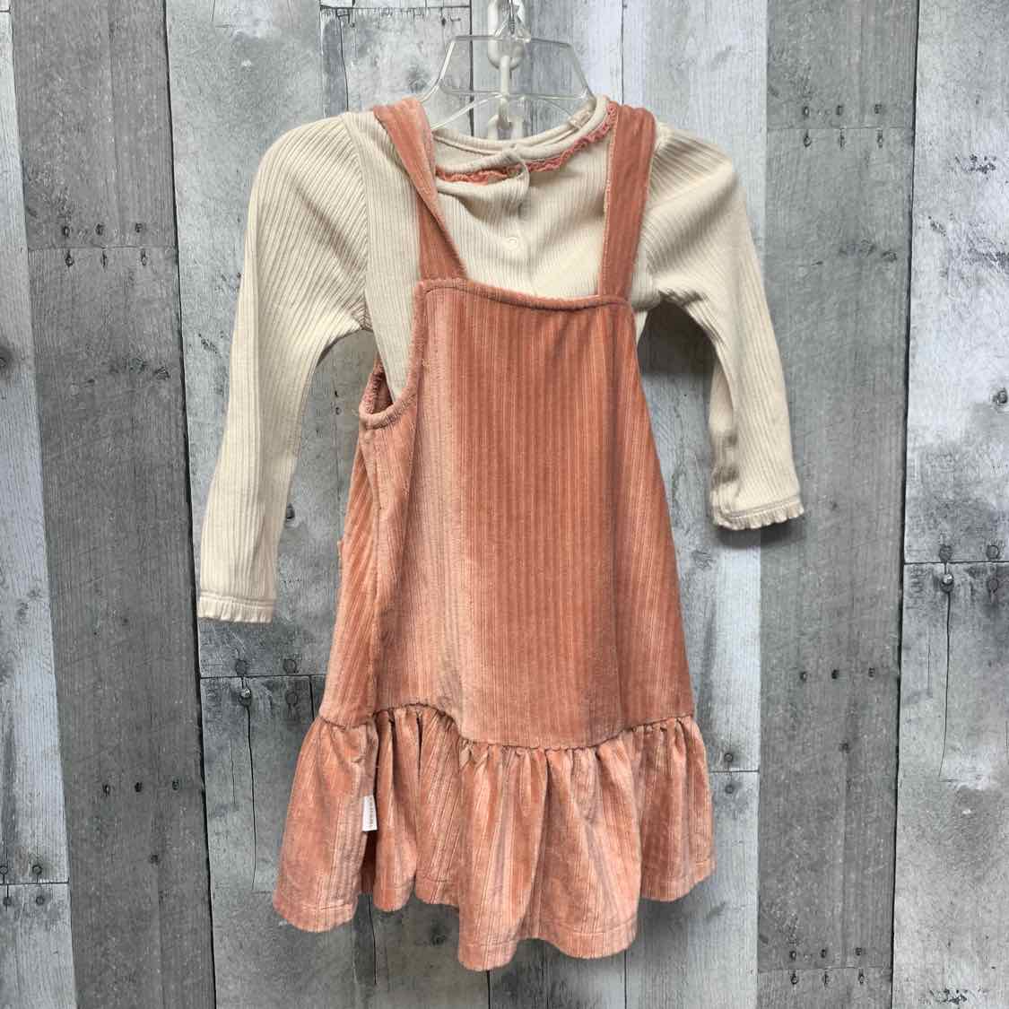 Size 24 Months Ivory/Pink B Brand Shirt/Jumper