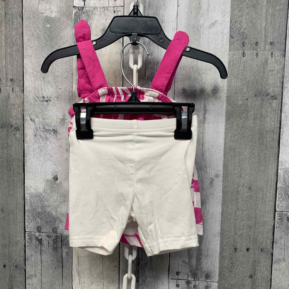 Size 9 Months Pink/White Carter's Shirt/Shorts