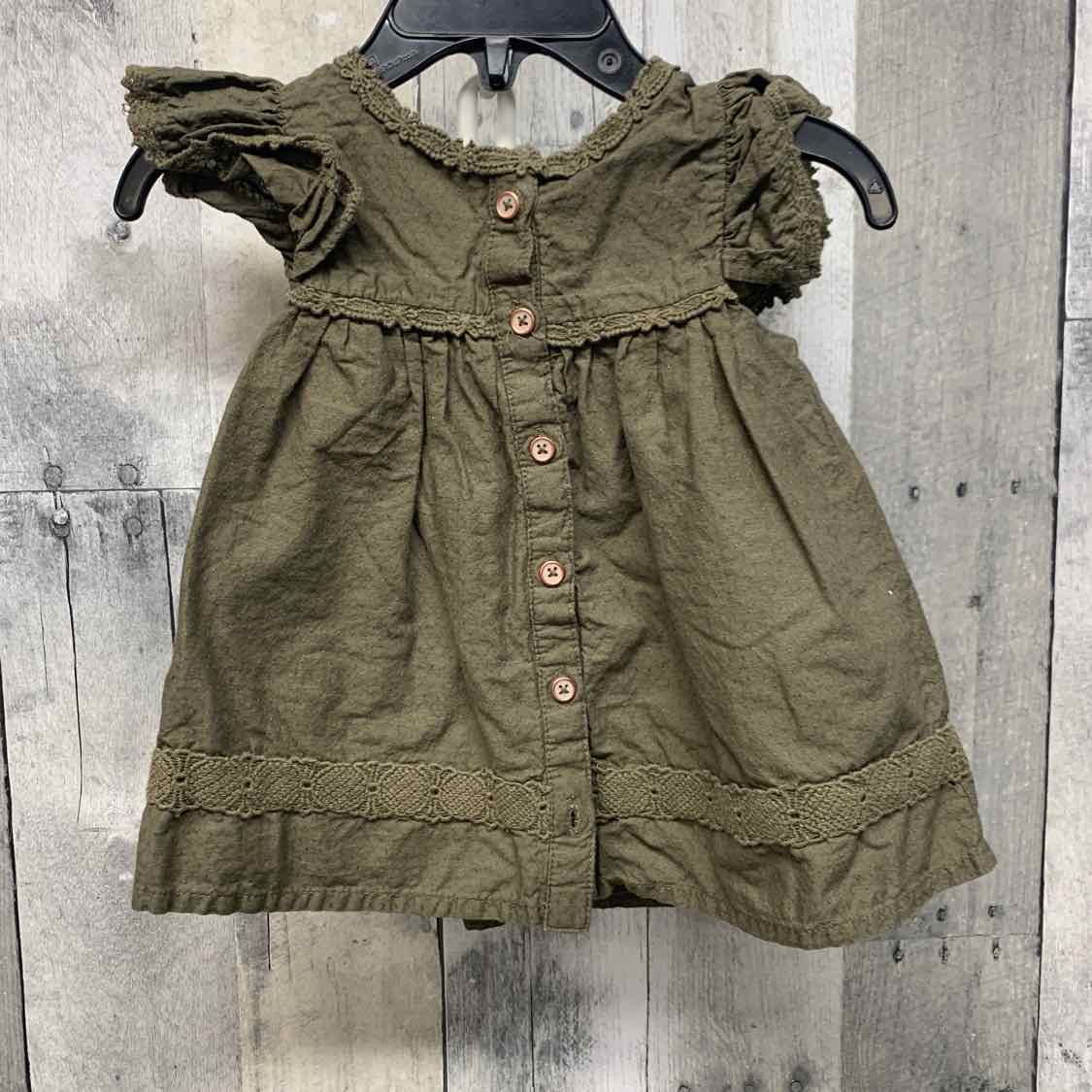 Size 6-9 Months Green B Brand Dress