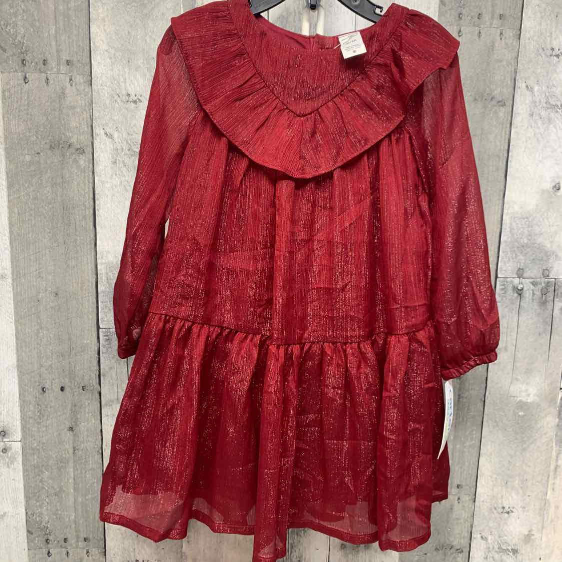 Size 3T Red Child of Mine LS Dress