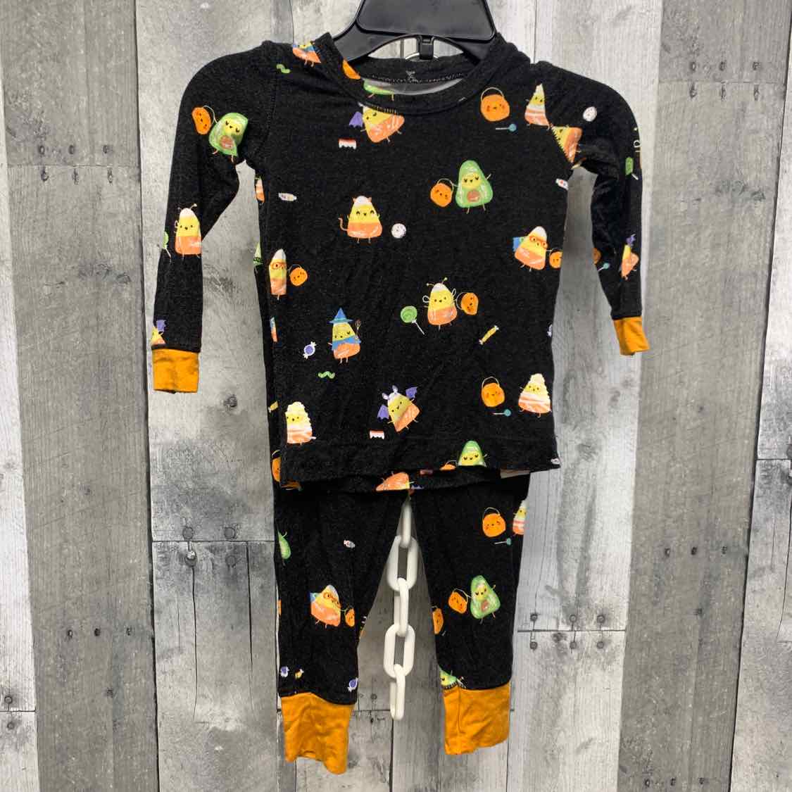 Size 6-12 Months Black Print Boutique Brand 2pc PJs
