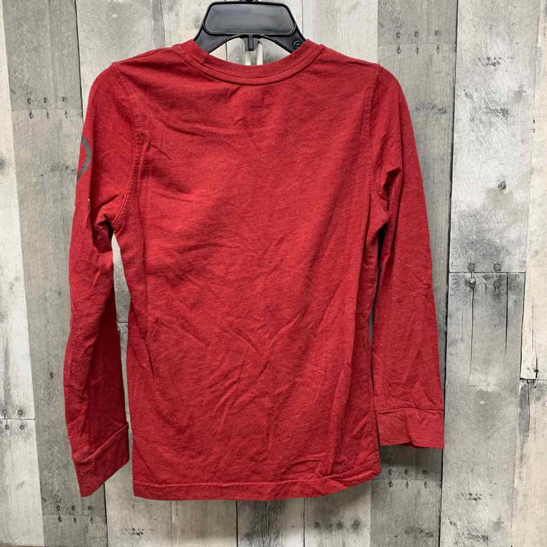 Size 10/12 Red/White Magellan Outdoors Long Sleeve Shirt