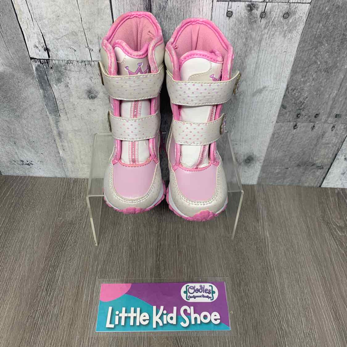 Size 5 Pink/White Disney Snow Boots