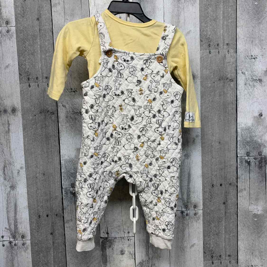 Size 12 Months White/Yellow Peanuts Shirt/Jumper