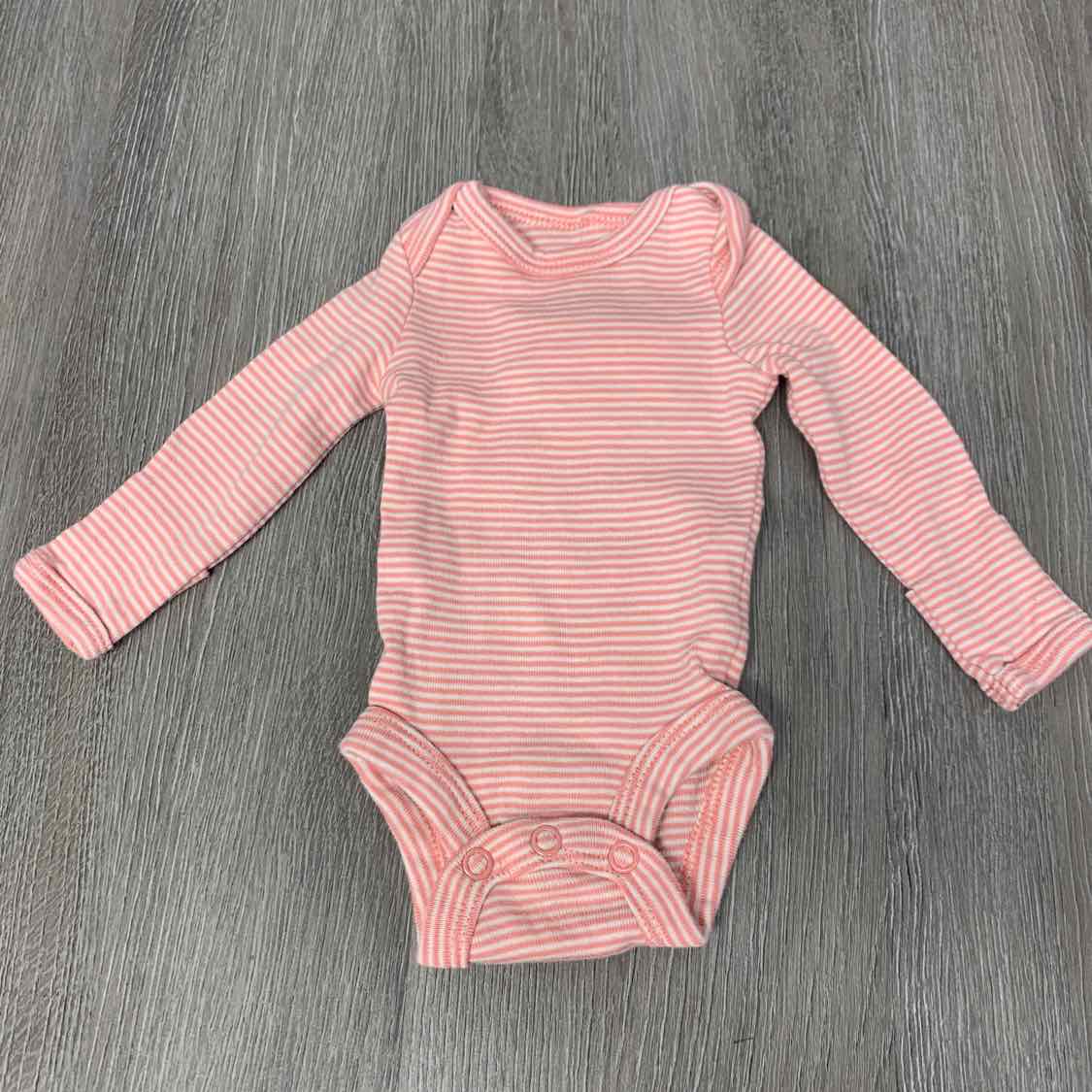 Size Preemie Pink/White Carter's Bodysuit