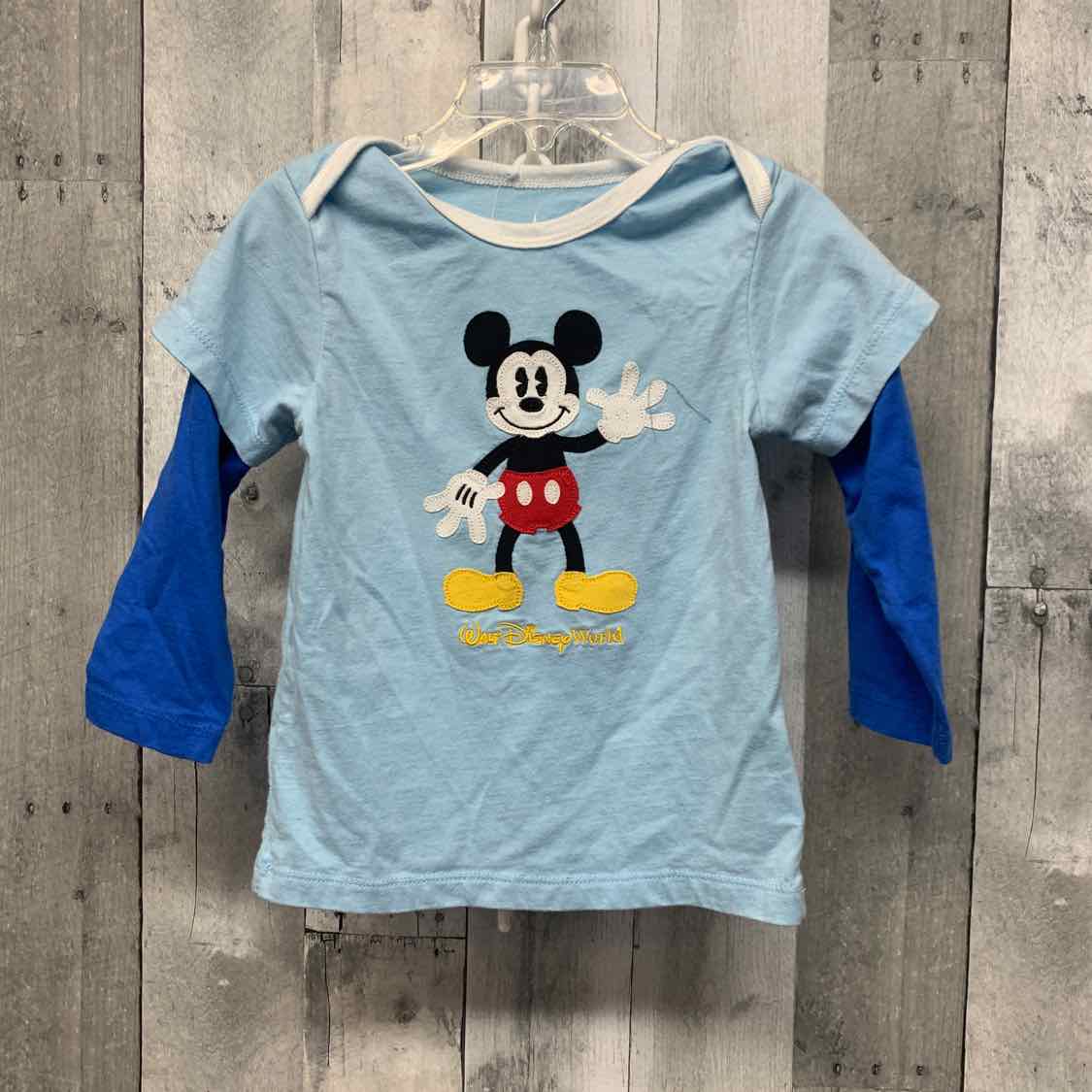Size 24 Months Blue Graphic Disney Parks Long Sleeve Shirt