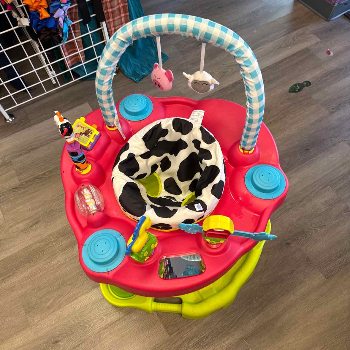 Exersaucer Red/Green Farm Exersaucer