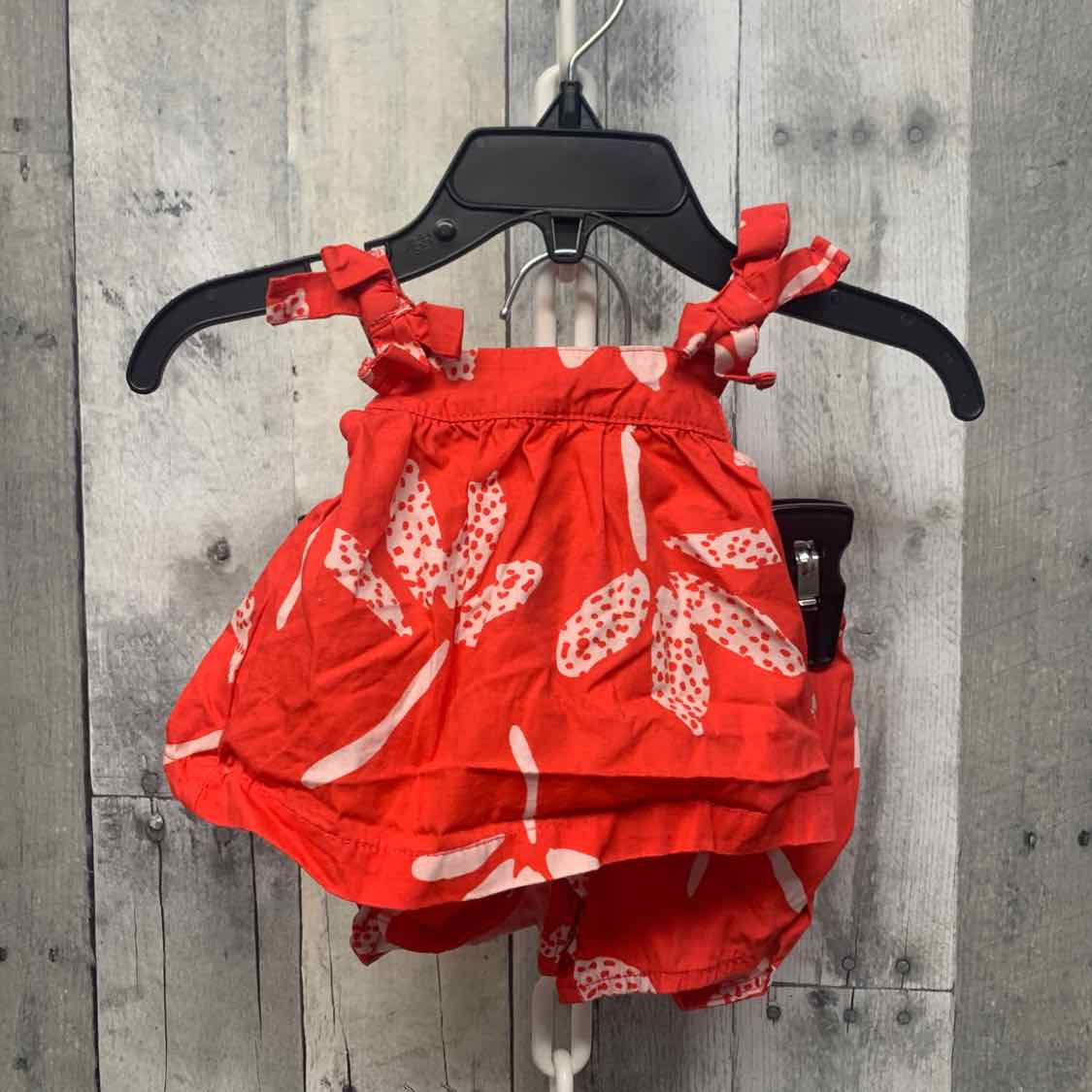 Size Newborn Red/White Carter's Shirt/Shorts