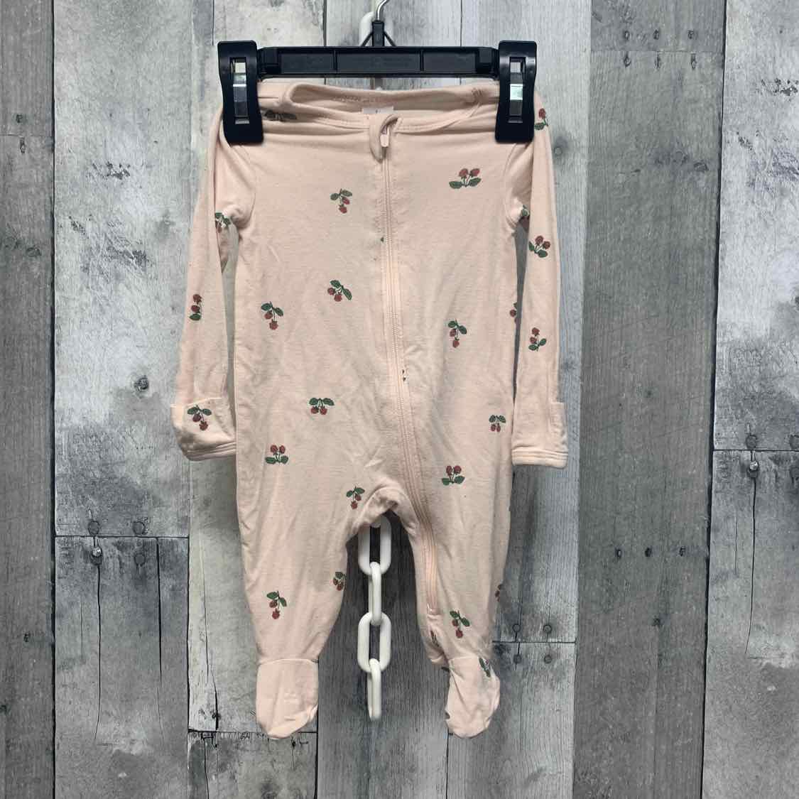 Size Newborn Pink Print Modern Moments by Gerber Footy PJs - OodlesCB