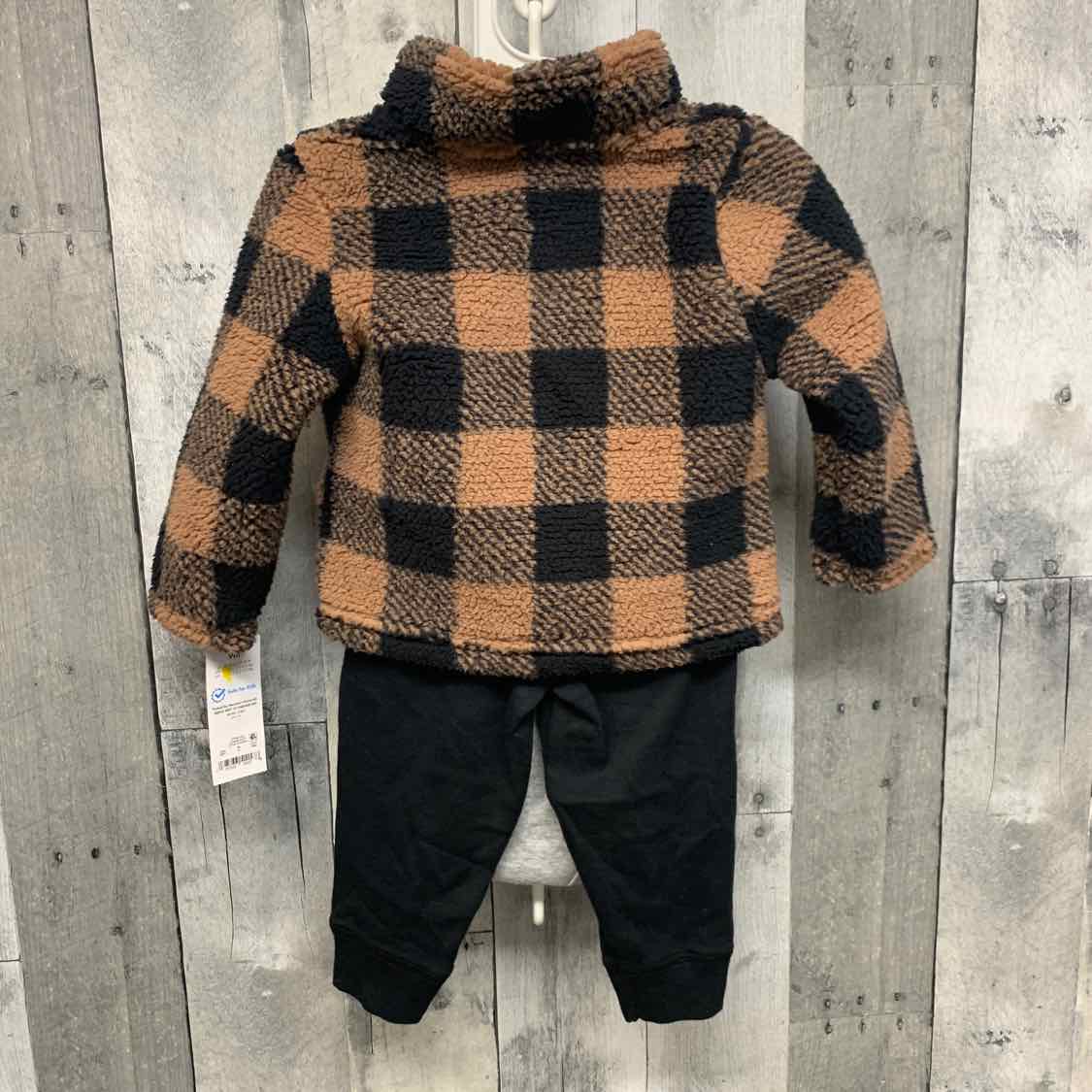 Size 9 Months Brown/Black Just One You Jacket/Pants
