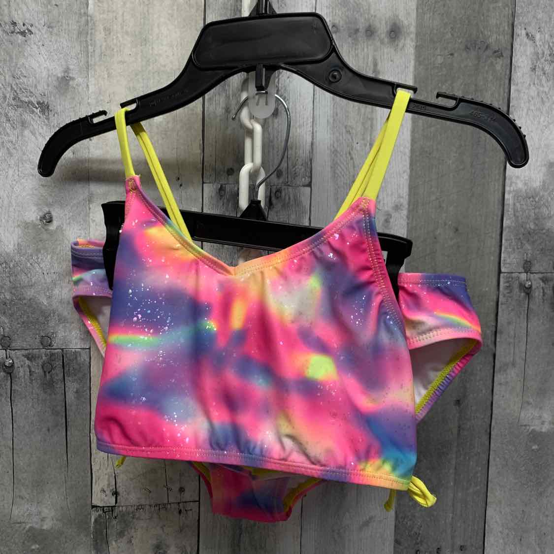 Size 14 Pink/Purple B Brand Swim Suit - 2pc+