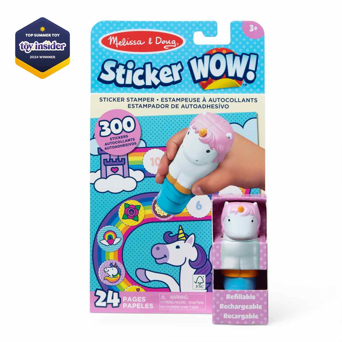 Melissa & Doug Sticker WOW! Unicorn - Pink