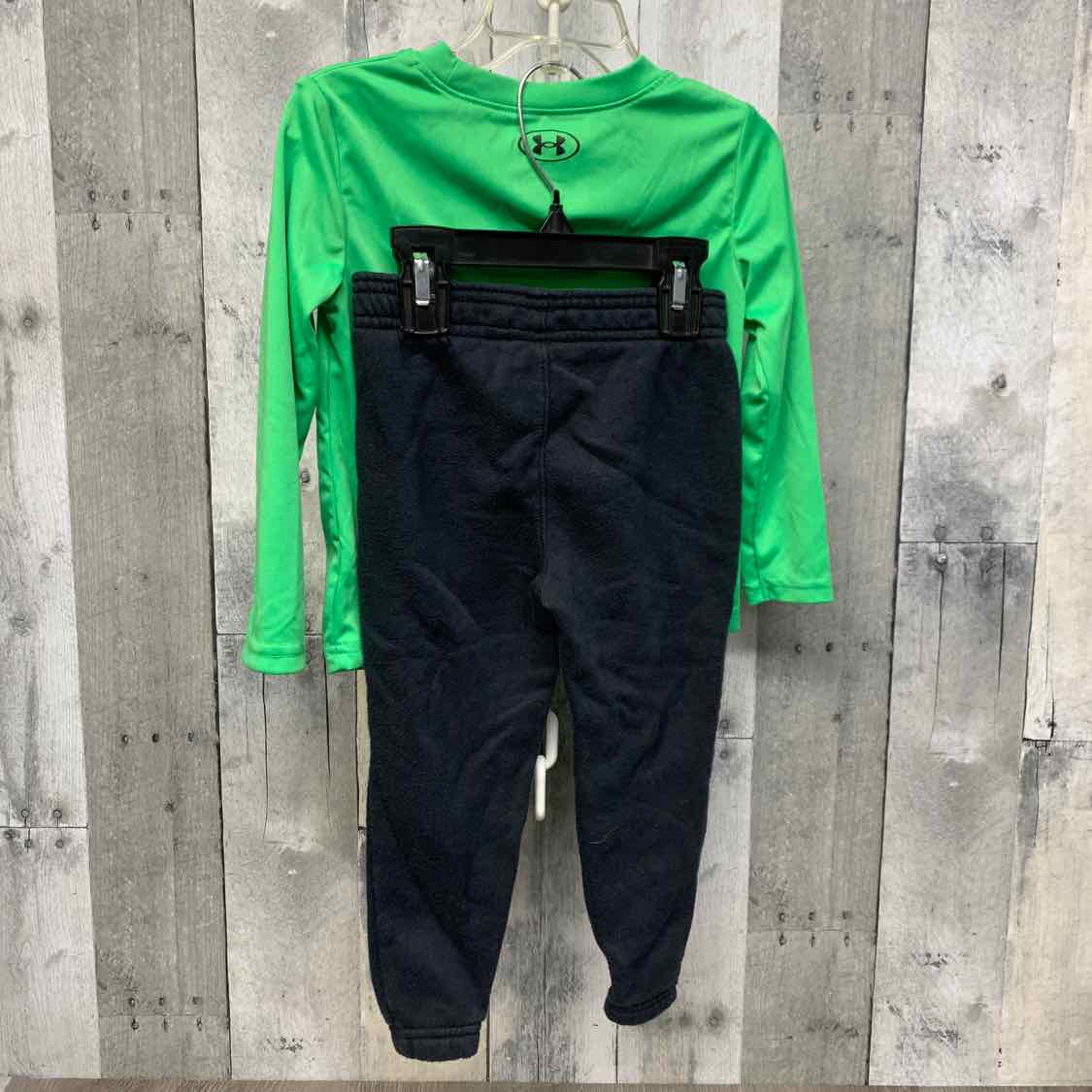 Size 2T Green/Black Sport Brand Shirt/Pants