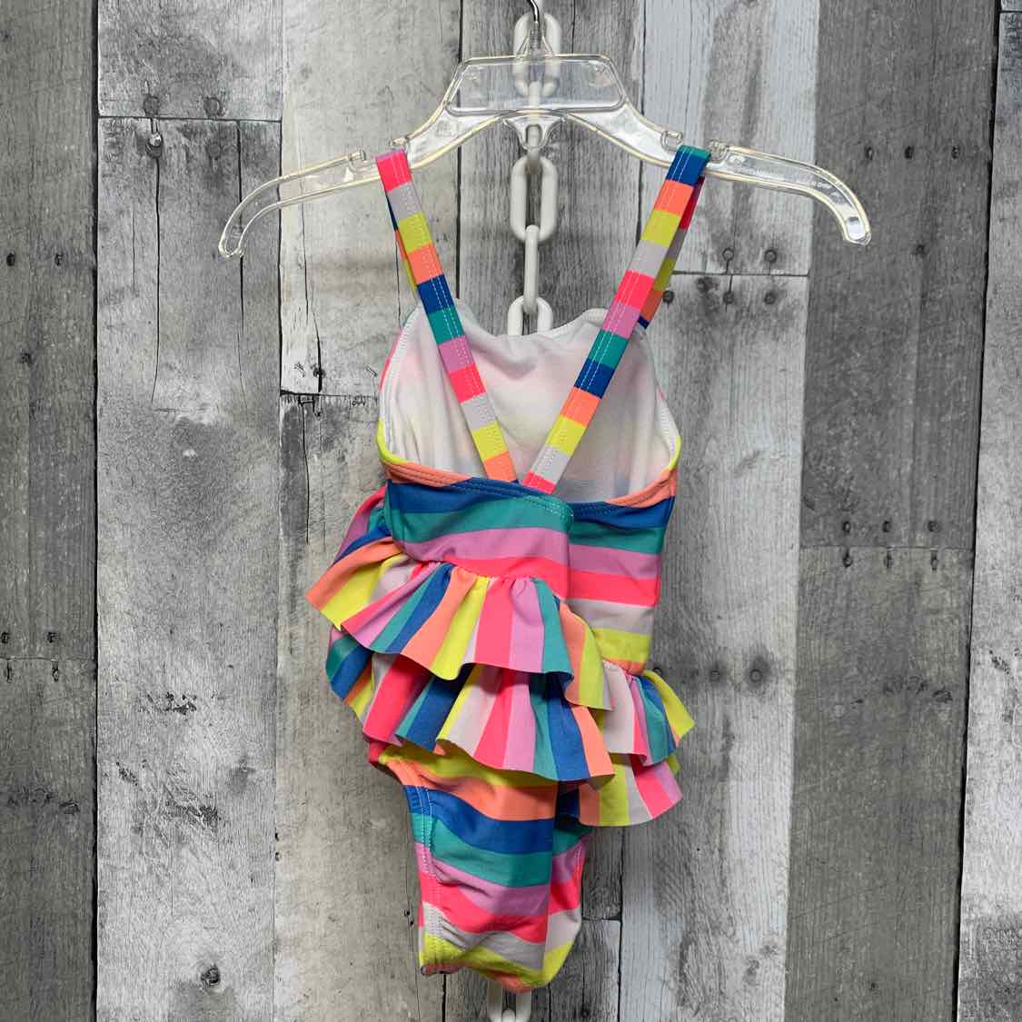 Size 18 Months Pink/Blue Cat & Jack Swim Suit - 1pc