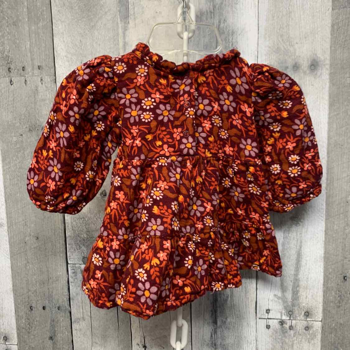 Size 0-3 Months Red/Pink Cat & Jack LS Dress