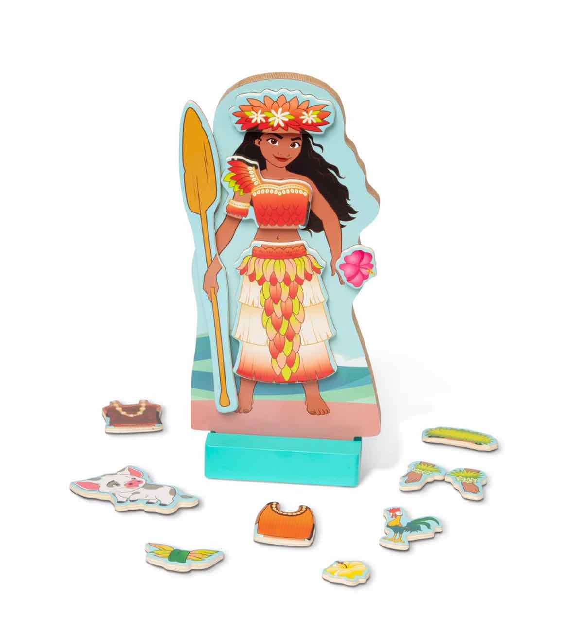 Melissa & Doug Moana Wooden Magnetic Dress-Up