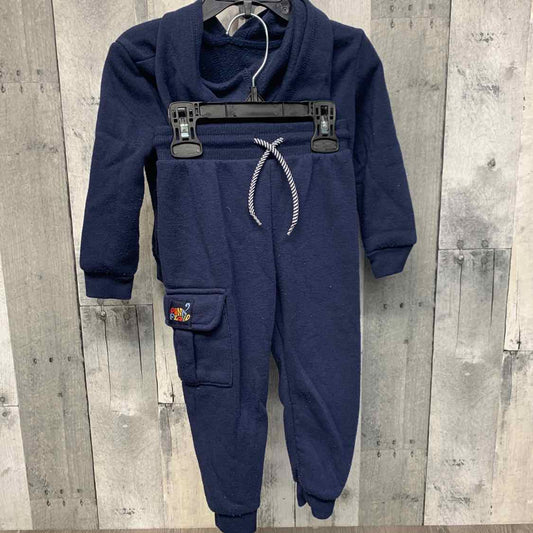 Size 2T Navy Graphic B Brand Sweats - 2pc