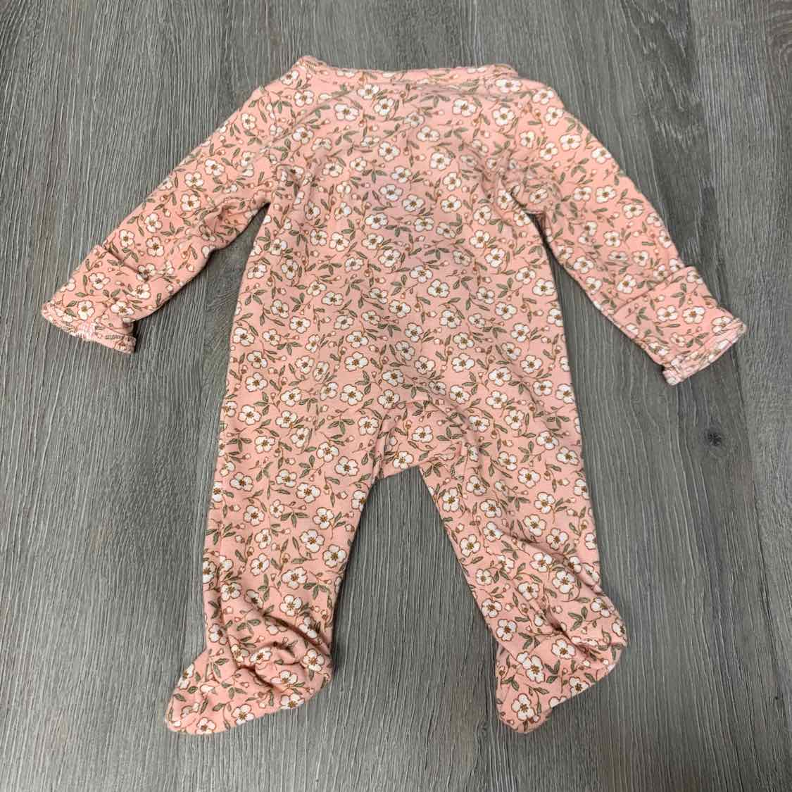 Size Preemie Pink Print Carter's Footy PJs
