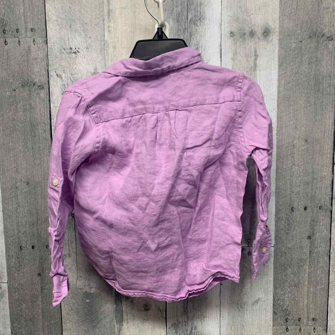 Size 2T Purple Janie & Jack LS Button Up