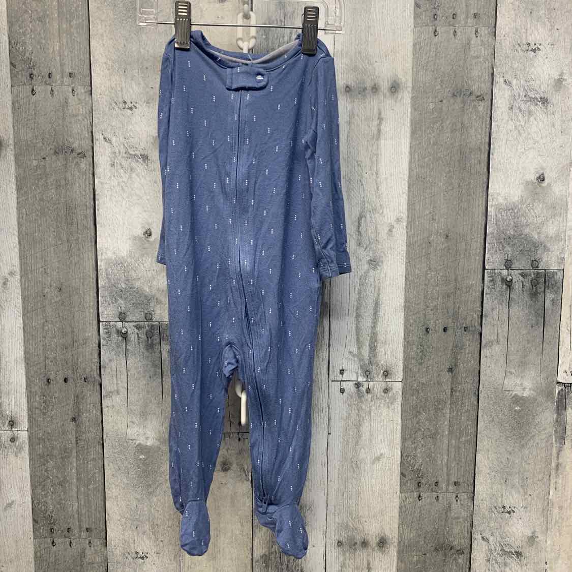 Size 9 Months Blue/White Just One You Footy PJs