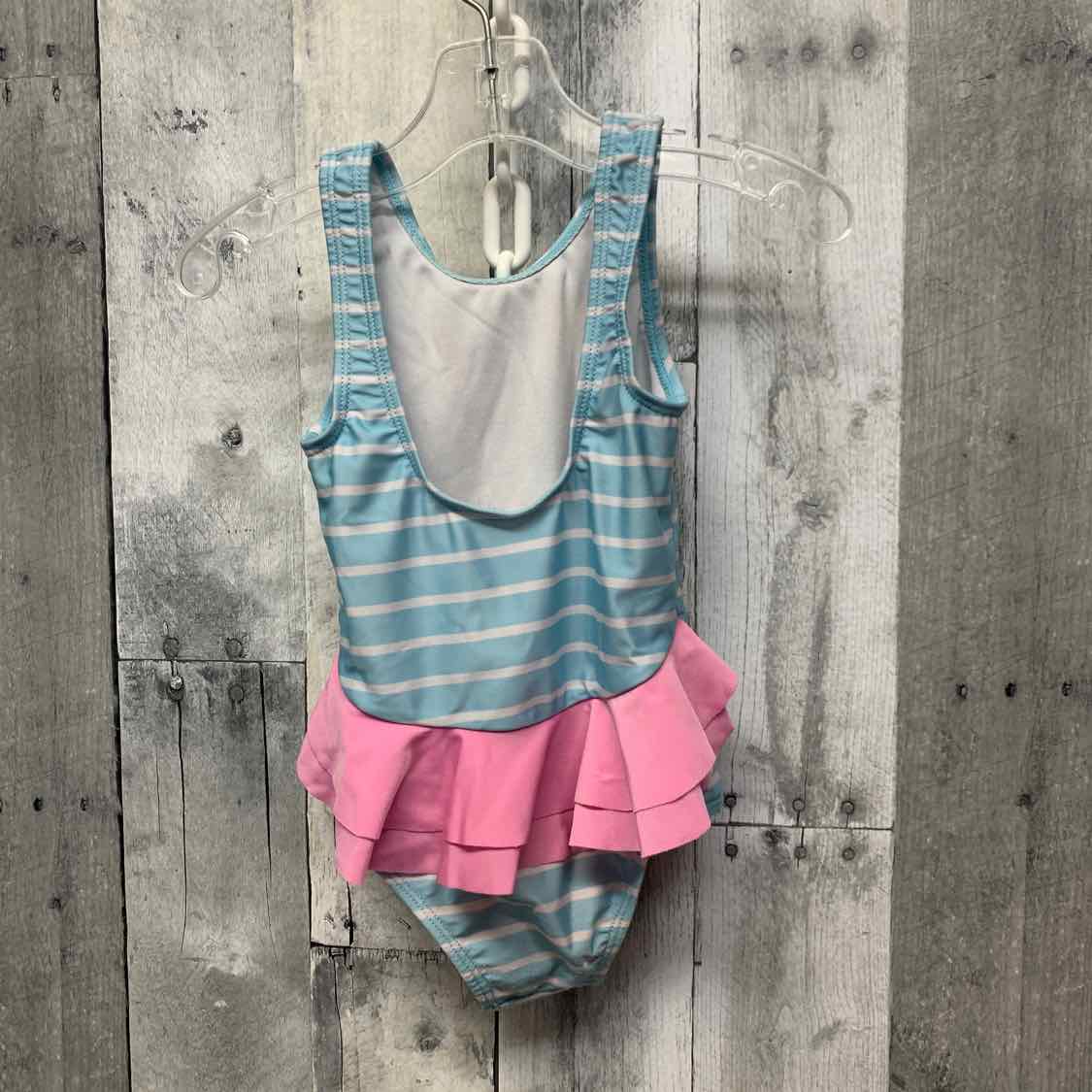 Size 2T Blue Striped Dreamworks Swim Suit - 1pc - OodlesCB