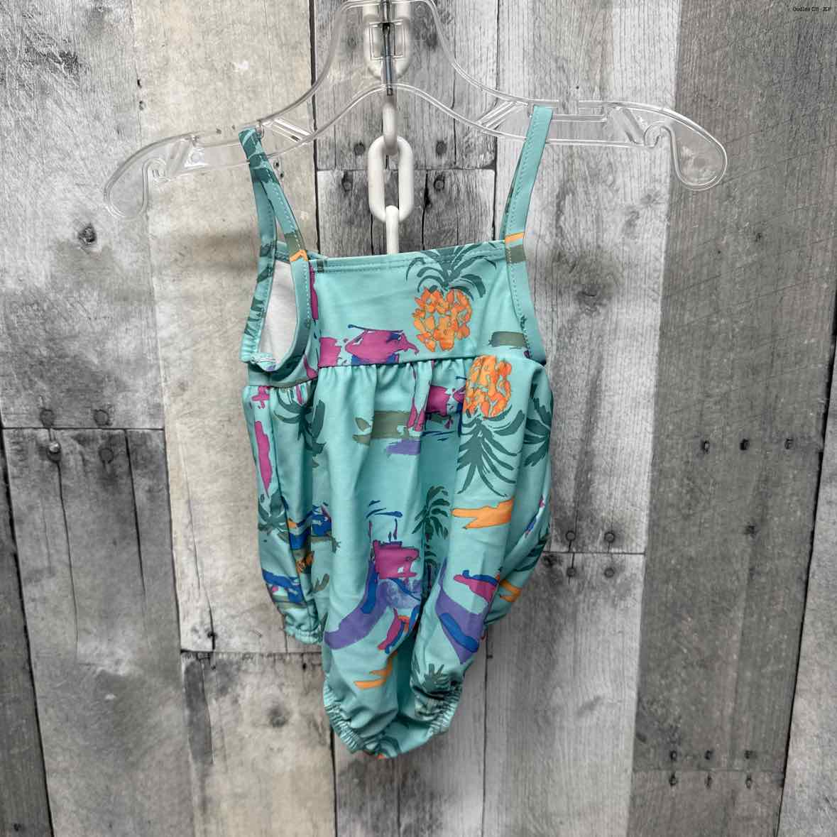 Size 6 Months Blue Print Osh Kosh Swim Suit - 1pc - OodlesCB