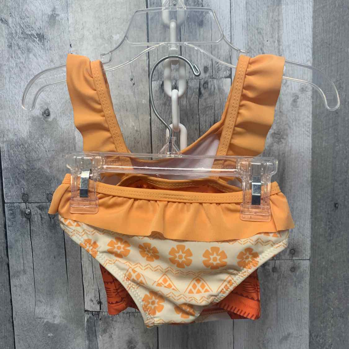 Size 18 Months Orange Graphic Disney Swim Suit - 2pc+