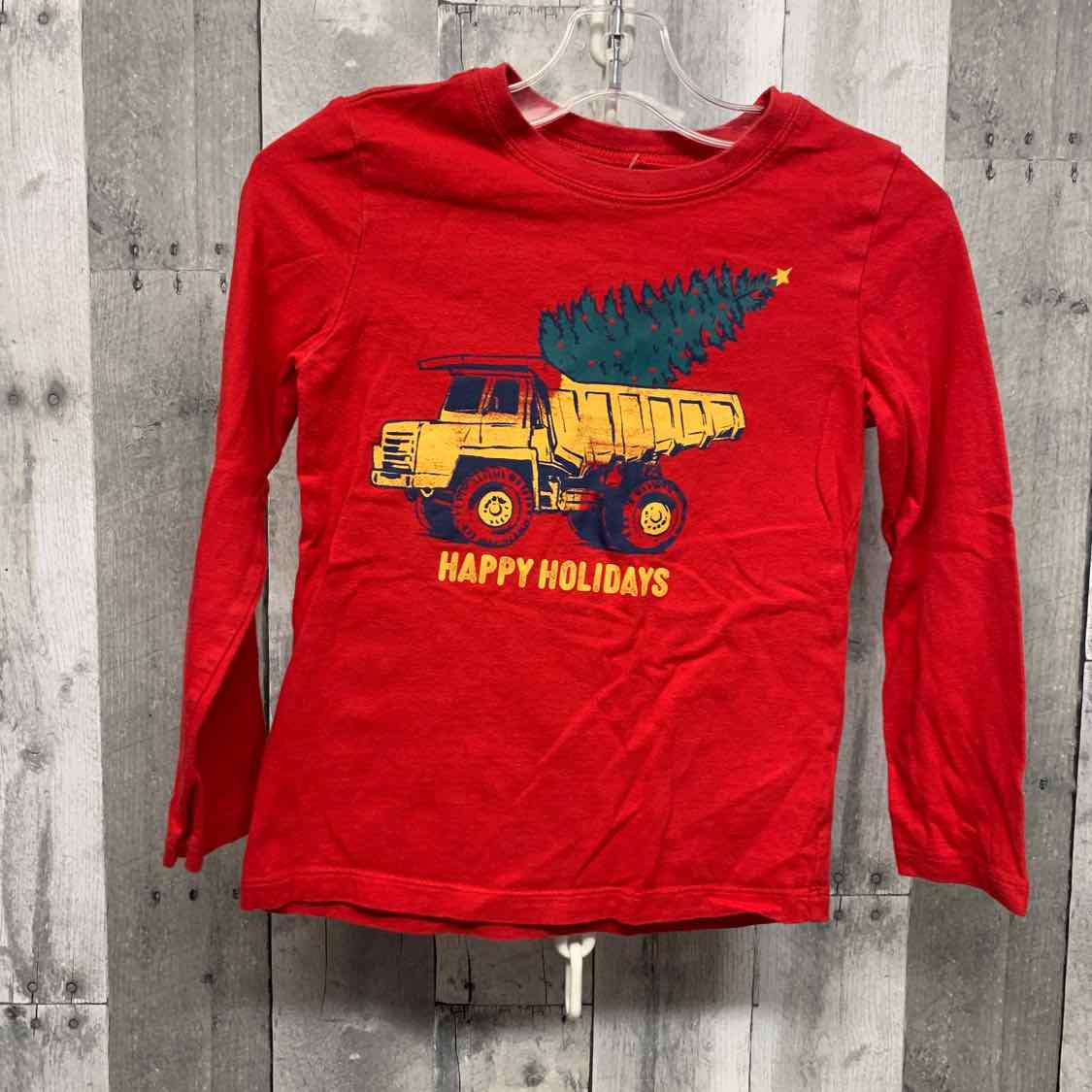 Size 5T Red Graphic Osh Kosh Long Sleeve Shirt
