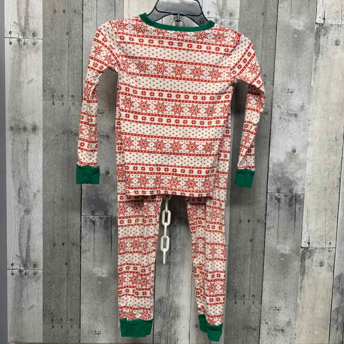 Size 7 White/Red Carter's 2pc PJs
