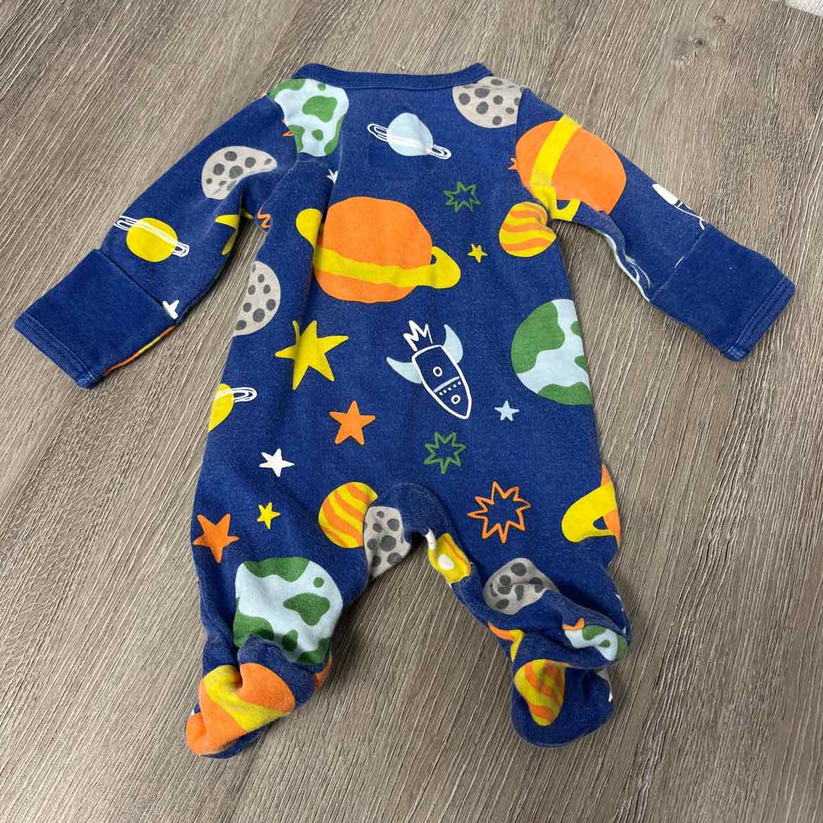 Size Preemie Blue Print Wonder Nation Footy PJs