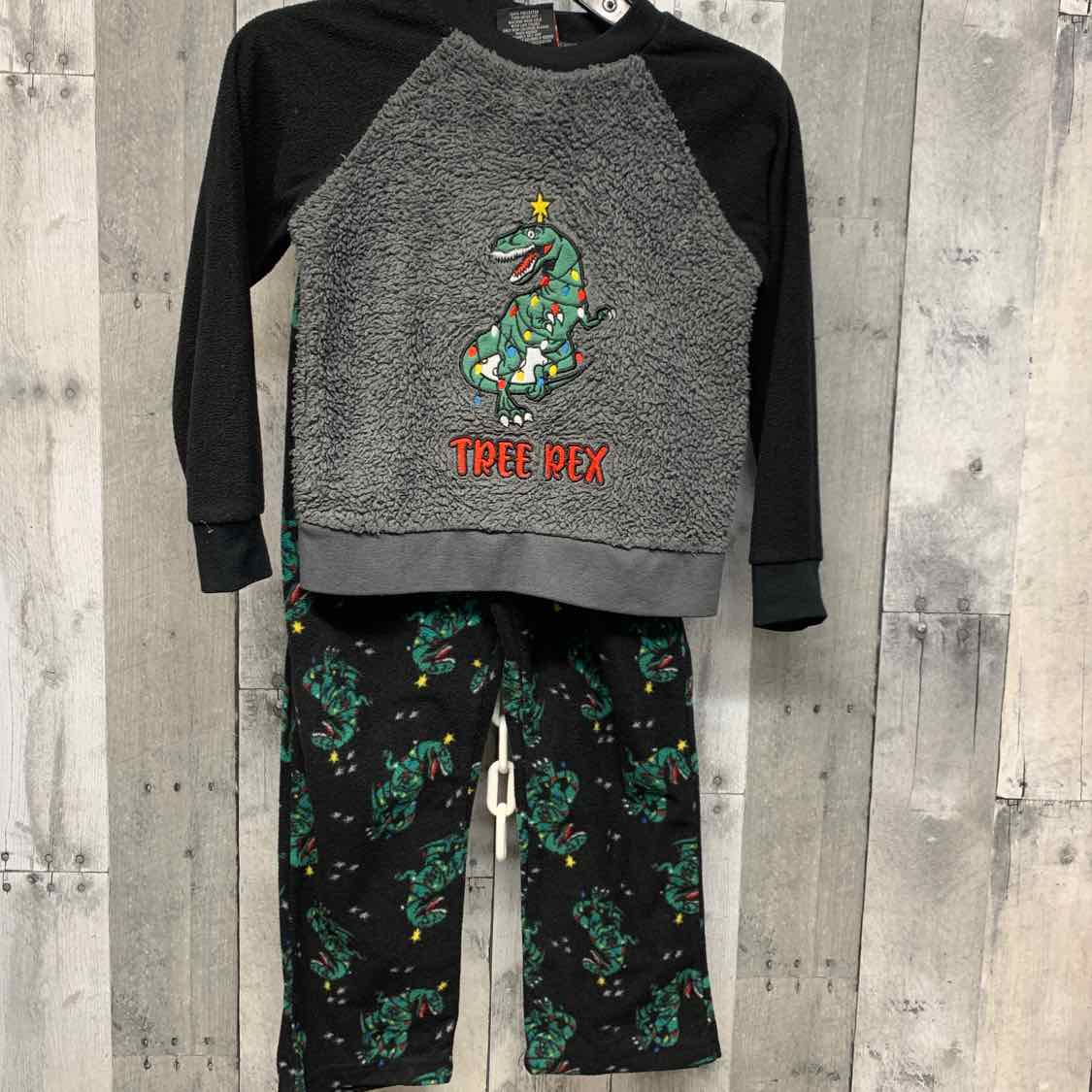 Size 4 Green/Red B Brand 2pc PJs