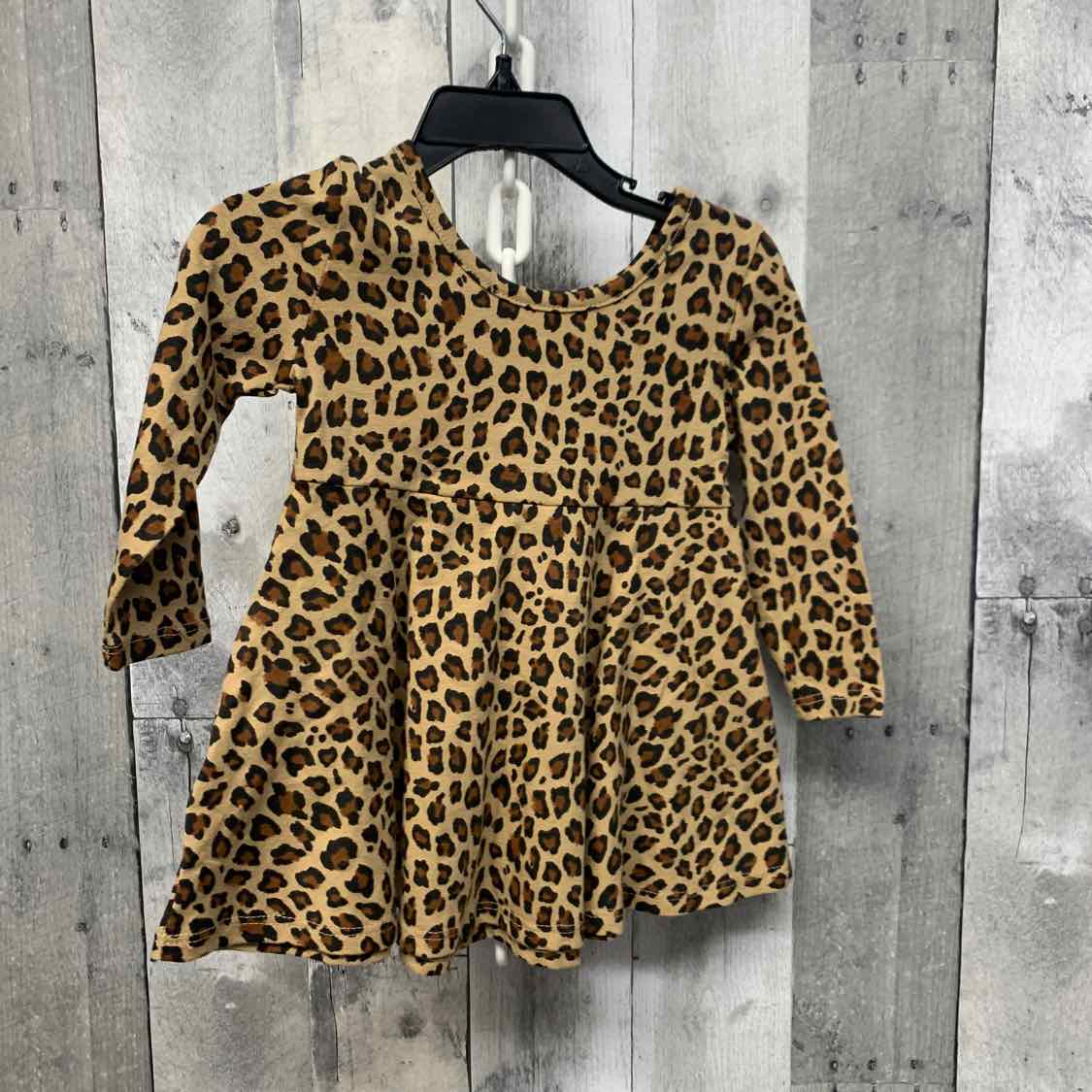 Size 12-18 Months Tan Animal Print Gap LS Dress
