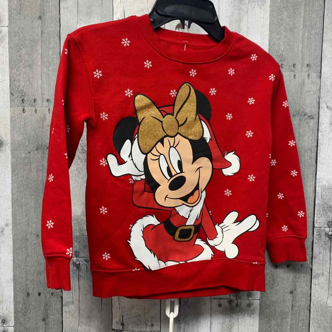 Size 6/6X Red Print Disney Sweat Shirt